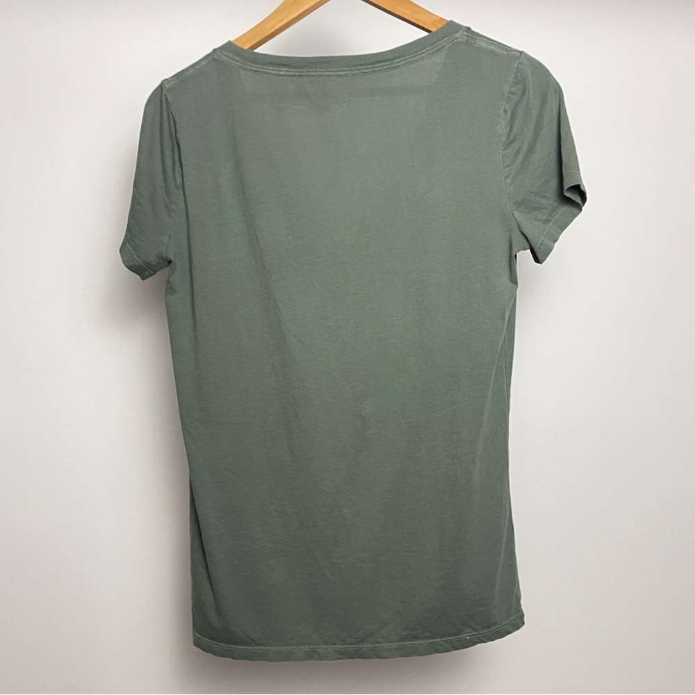 GAP Olive Green Vintage Wash Tee Size S - Picture 3 of 4